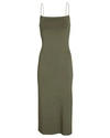 Enza Costa X Revolve Strappy Side Slit Dress In Olive