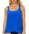 Miraclesuit Razzle Dazzle Underwire Tankini Top Women's Swimsuit In Delphine Blue