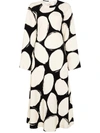 MARNI POLKA DOT MIDI DRESS