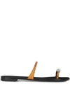 Giuseppe Zanotti Ring Toe Strap Sandals In Gold
