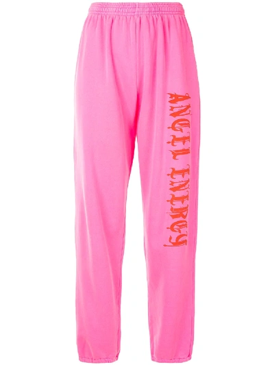 Ashley Williams Logo印花运动裤 In Pink