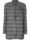 Lorena Antoniazzi Prince Of Wales Check Blazer In Grey