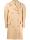 GIVENCHY CAMEL DOUBLE-BREASTED COAT