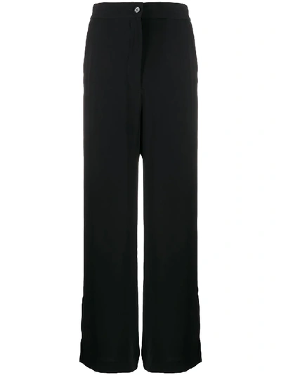 Mm6 Maison Margiela Loose Trousers In Cady In Black