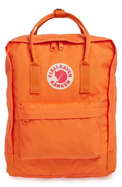 Fjall Raven Kanken Water Resistant Backpack In Burnt Orange