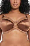 Goddess Plus Size Keira Underwire Bra In Cinnamon