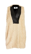 MM6 MAISON MARGIELA FAUX FUR VEST