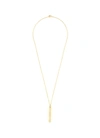 TOM WOOD 'CUBE' GOLD CHAIN NECKLACE