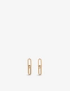 THE WHITE COMPANY GOLD-PLATED BRASS CHAIN LINK EARRINGS,R02572811