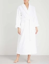 THE WHITE COMPANY THE WHITE COMPANY WOMEN'S WHITE COTTON-TOWELLING DRESSING GOWN,81995219