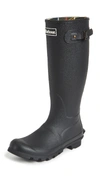 Barbour Bede Tall Rubber Rain Boots In Black
