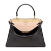 Fendi Peekaboo Iseeu Medium Leather Bag In Noir