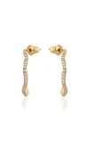 GILAN WOMEN'S CINTEMANI 18K YELLOW GOLD DIAMOND HOOP EARRINGS,837653