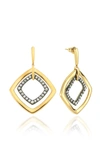 GILAN WOMEN'S CINTEMANI 18K YELLOW GOLD DIAMOND EARRINGS,837656