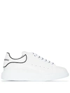 Alexander Mcqueen Leather Chunky Sneakers In White