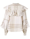 ALUF RUFFLED LANA BLOUSE