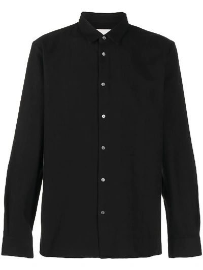 Stephan Schneider Point-collar Poplin Shirt In 黑色