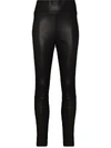 Paige Sheena High Waist Faux Leather Leggings In Black