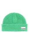 GANNI RECYCLED WOOL BLEND HAT,A2841