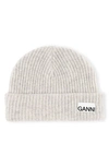 GANNI RECYCLED WOOL BLEND HAT,A2841