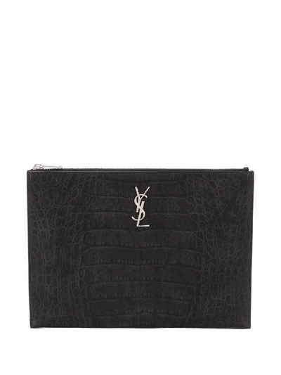 Saint Laurent Ysl Ipad 电脑包 In Black