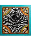 DOLCE & GABBANA ZEBRA-PRINT SILK SCARF