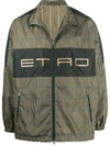 ETRO LOGO-PRINT LIGHTWEIGHT JACKET