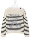 ZADIG & VOLTAIRE STRIPED LONG-SLEEVE JUMPER