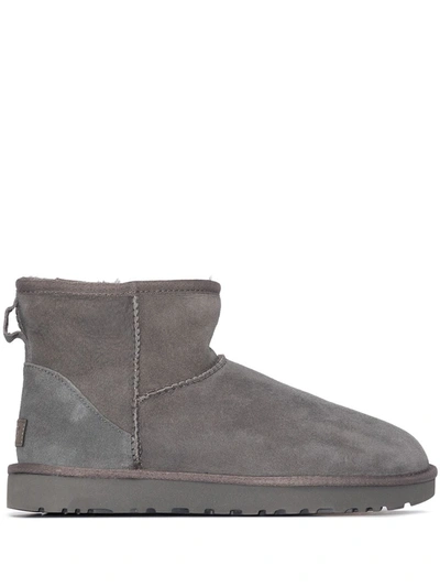 Ugg Classic Mini Ii Shearling Ankle Boots In Grey