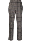 DOLCE & GABBANA QUADRI CHECK TAILORED TROUSERS