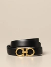 FERRAGAMO GANCINI BELT IN REVERSIBLE LEATHER,11514271