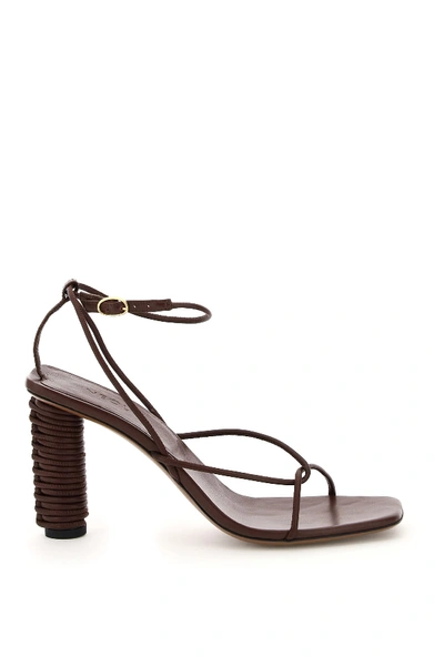 Neous Andromeda Leather Sandals In Chocolate