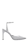 GIVENCHY HC PUMP 100 SANDALS IN SILVER GLITTER,11513719