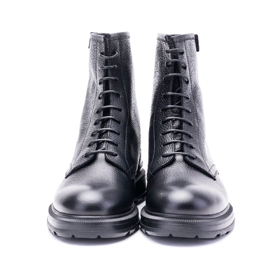 Woolrich Leather Boots In Black