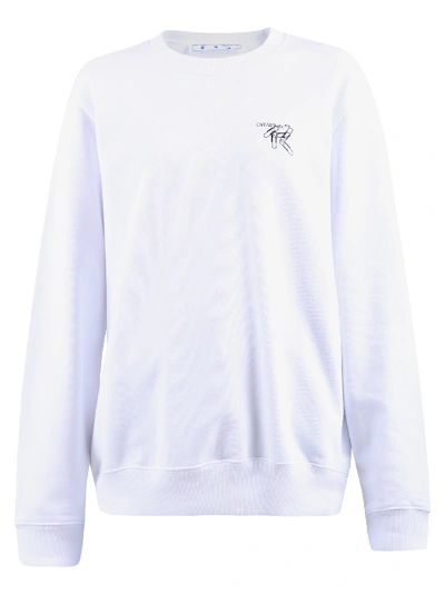 Off-white Printed Sweatshirt In White