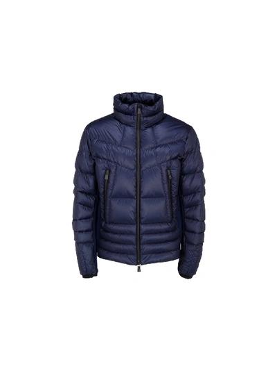 Moncler Canmore Légère Technique Down Jacket In Blue