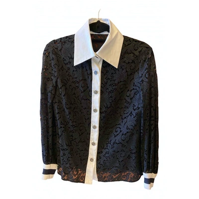 Pre-owned Chanel Black Lace  Top