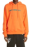 OFF-WHITE TRELLIS WORKER LOGO GRAPHIC COTTON HOODIE,OMBB037E20FLE0102055