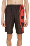 GIVENCHY LOGO BERMUDA SWIM TRUNKS,BMA0051Y94