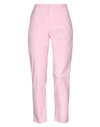 Armani Exchange Woman Pants Pink Size 10 Cotton, Elastane