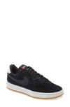 Nike Court Blanc Se Low Top Sneaker In Black/ Gum Light Brown/ White