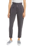 BLANKNYC HIGH WAIST COTTON TWILL ANKLE PANTS,01EA2545NDS