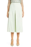 ADAM LIPPES PLEATED TROPICAL STRETCH WOOL CULOTTES,P20513TW