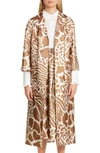 ADAM LIPPES ANIMAL PATTERN JACQUARD COAT,P20905LJ