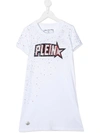 PHILIPP PLEIN PLEIN STAR EMBELLISHED T-SHIRT DRESS