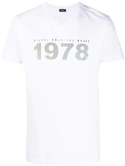 Diesel T-diegos N33 T-shirt In White