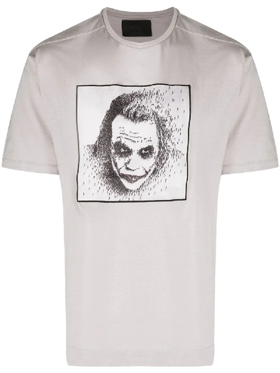 Limitato Joker Print T-shirt In Grey