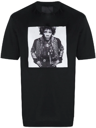Limitato Jimi Hendrix Print T-shirt In Black