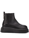 AGL ATTILIO GIUSTI LEOMBRUNI CHUNKY SOLE ANKLE BOOTS