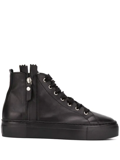 Agl Attilio Giusti Leombruni Platform Hi-top Trainers In Black